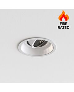 Astro Lighting - Minima Slimline Round Adjustable 1249040 - Fire Rated Matt White Downlight/Recessed