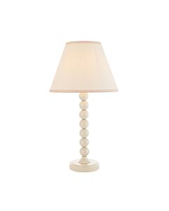 Endon Lighting - Higgledy & Ivy 25cm - 114693 - White Vintage Table Lamp With Shade