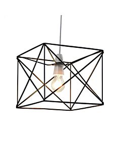 Geosphere - Matt Black with Brushed Gold Easy Fit Lightshade