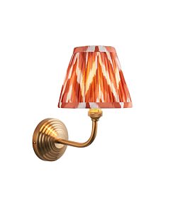 Endon Lighting - Obelisk Arc & Zigzag 16cm - 115680 - Aged Brass Orange Wall Light