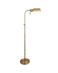 Endon Lighting - Pharmacy - 114205 - Antique Brass Floor Reading Lamp