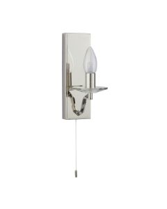 Lugano - Polished Nickel Pull Cord Wall Light