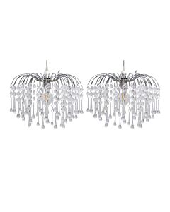 Set of 2 Skye - Cascading Jewelled Pendant Shades