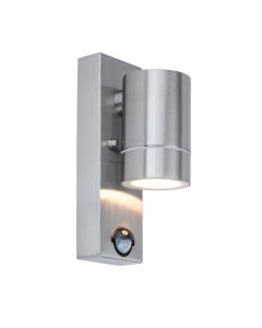 Rado - Stainless Steel IP44 Outdoor Motion Sensor Down GU10 Wall Light