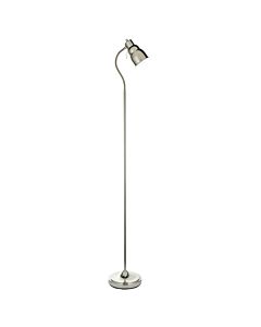 Endon Lighting - Classic Flexi - 108127 - Nickel Floor Reading Lamp