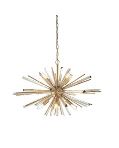 Lunar - Antique Brass 8 Light Pendant