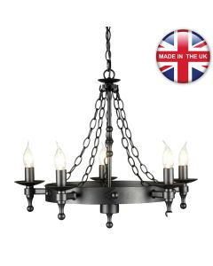 Elstead - Warwick WR5-GRAPHITE Chandelier