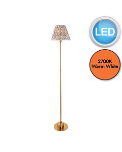 Endon Lighting - Burley Rechargeable & Ripple 25cm - 114765 - LED Aged Brass Grey Touch Floor Lamp