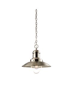 Endon Lighting - Mendip - 60799 - Satin Nickel Clear Glass Ceiling Pendant Light