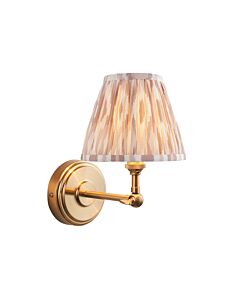 Endon Lighting - Step Wing & Ikat 16cm - 115788 - Aged Brass Neutral Wall Light