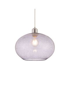 Endon Lighting - Dimitri - 73976 - Grey Glass Easy Fit Pendant Shade