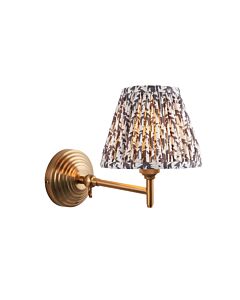 Endon Lighting - Obelisk Fold & Leaf 16cm - 115719 - Aged Brass Grey Wall Light