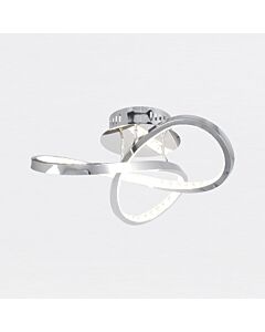 Jewelled Chrome LED Loop Ceiling Light