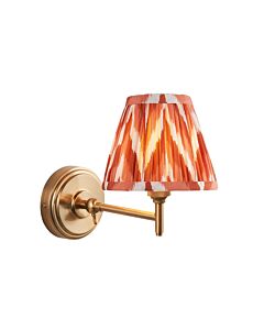 Endon Lighting - Step Fold & Zigzag 16cm - 115799 - Aged Brass Orange Wall Light