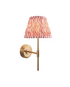 Endon Lighting - Step T Bar & Ripple 20cm - 116064 - Aged Brass Pink Wall Light