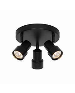 Nordlux - Boston - 2512370103 - Black 3 Light Ceiling Spotlight