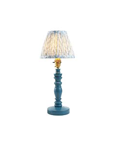 Endon Lighting - Bibury & Leaf 16cm - 115890 - Blue Aged Brass Table Lamp With Shade