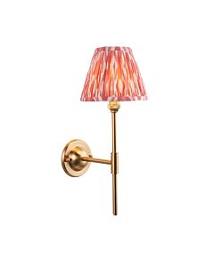 Endon Lighting - Dome T Bar & Ikat 16cm - 115608 - Aged Brass Pink Wall Light