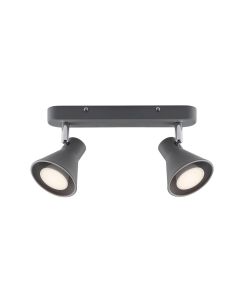 Nordlux - Eik - 45770110 - Grey 2 Light Ceiling Spotlight