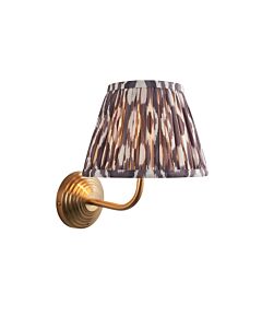 Endon Lighting - Obelisk Arc & Ikat 20cm - 116007 - Aged Brass Grey Wall Light