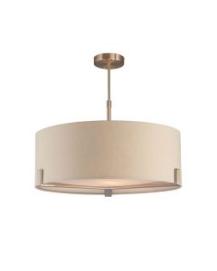 Endon Lighting - Hayfield - 95834 - Satin Nickel Grey 3 Light Ceiling Pendant Light