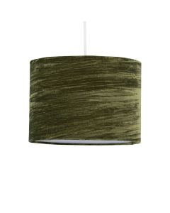 Green Crushed Velvet 25cm Pendant Lightshade