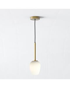 Astro Lighting - Tacoma - 5036007 & 1429024 - Antique Brass Opal Glass IP44 Ceiling Pendant Light