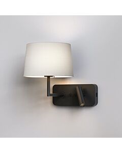 Astro Lighting - Side by Side - 1406013 - Black Excluding Shade Reading Wall Light