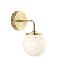 Magda - Confetti Glass with Satin Gold Wall Lamp