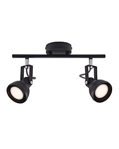 Nordlux - Aslak - 45730103 - Black Chrome 2 Light Ceiling Spotlight