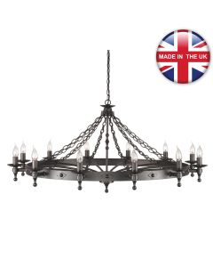 Elstead - Warwick WR12-GRAPHITE Chandelier