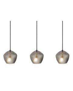 Nordlux - Orbiform - 2010693047 - Brass Smoked Glass 3 Light Ceiling Pendant Light