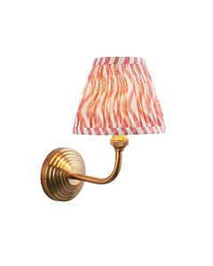 Endon Lighting - Obelisk Arc & Ripple 16cm - 115678 - Aged Brass Pink Wall Light