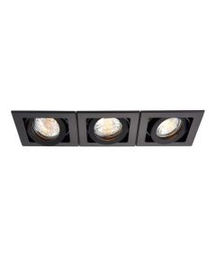 Saxby Lighting - Xeno - 94797 - Black 3 Light Recessed Ceiling Downlight