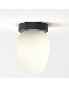 Astro Lighting - Tacoma - 5036007 & 1429027 - Black Opal Glass IP44 Bathroom Ceiling Flush Light