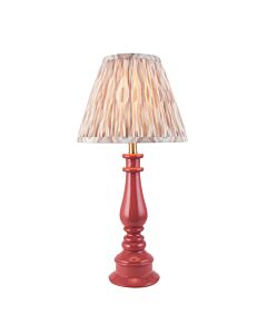 Endon Lighting - Myrtle & Ikat 25cm - 116366 - Pink Warm Brass Neutral Table Lamp With Shade