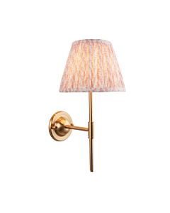 Endon Lighting - Dome T Bar & Leaf 20cm - 115972 - Aged Brass Peach Wall Light