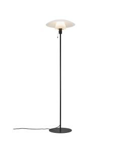 Nordlux - Verona - 2010884001 - Black Opal Glass Floor Lamp