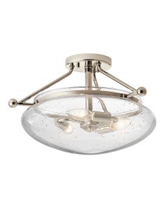 Quintiesse - QN-BELLE-SF-PN - Belle 3 Light Semi-Flush Mount