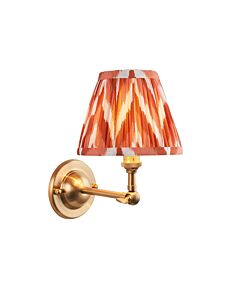 Endon Lighting - Dome Wing & Zigzag 16cm - 115631 - Aged Brass Orange Wall Light