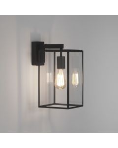 Astro Lighting - Box Lantern 350 1354004 - Textured Black Wall Light