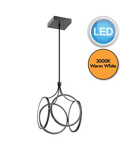 Quintiesse - Ciri - QN-CIRI-P-MBK - LED Black Ceiling Pendant Light