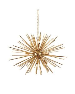 Endon Lighting - Orta - 70575 - Satin Brass 9 Light Ceiling Pendant Light