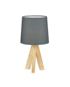 Hubert - Natural Wooden Tripod Lamp