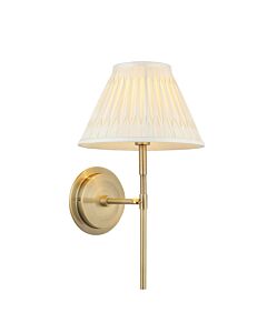 Endon Lighting - Rennes - 103354 - Antique Brass Ivory Wall Light