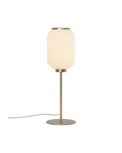 Nordlux - Milford - 2213225001 - Satin Brass Opal Glass Table Lamp