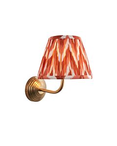 Endon Lighting - Obelisk Arc & Zigzag 20cm - 116006 - Aged Brass Orange Wall Light