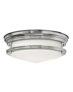 Quintiesse - QN-HADRIAN-FS-CM-OPAL - Hadrian 2 Light Flush Mount - Opal Glass - Chrome