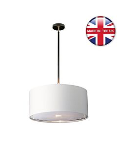 Elstead Lighting - Balance - BALANCE-P-BKPN - Black Nickel White Ceiling Pendant Light