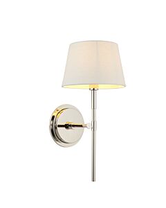 Endon Lighting - Rennes - 103358 - Nickel Ivory Wall Light